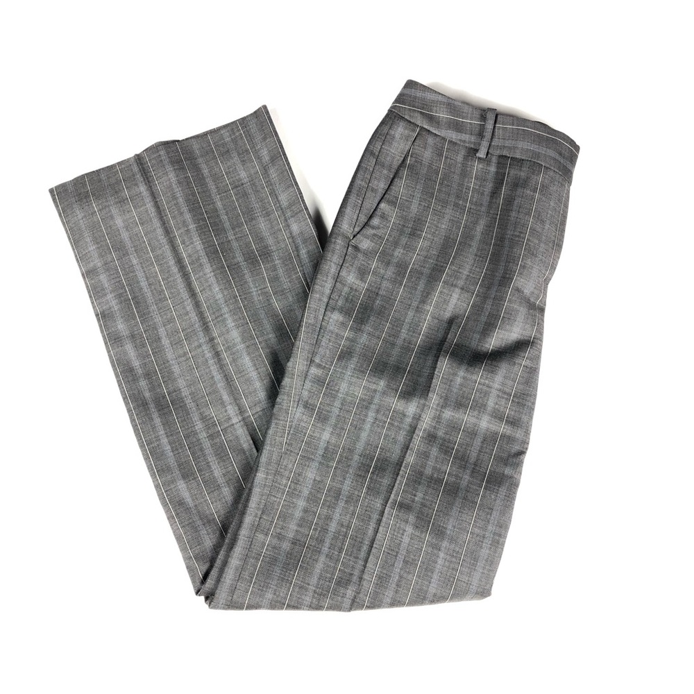 Ann Taylor Dress Pants Gray Stripped Petites